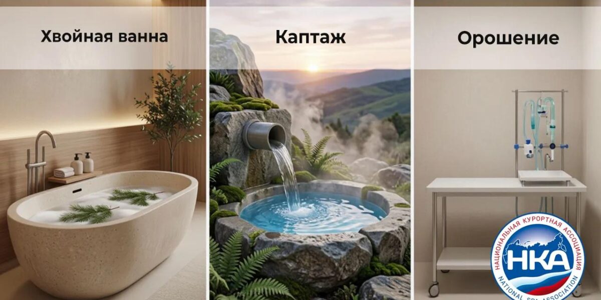 Хвойная ванна, каптаж и орошение для красоты и глубокого оздоровления