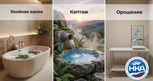 Хвойная ванна, каптаж и орошение для красоты и глубокого оздоровления